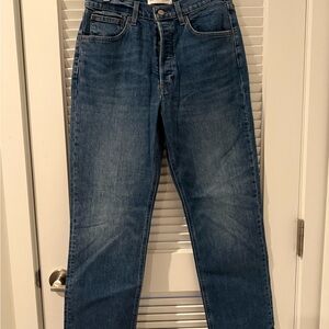 Aritzia Denim Forum Women's Straight Leg Jeans - Classic Blue